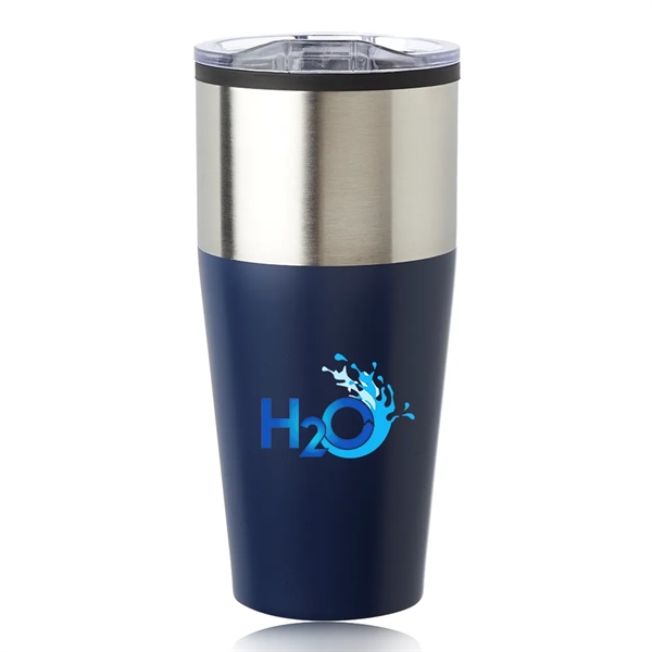 16 oz. capacity two tone tumbler with clear slider lid.... from ASI 39552 BEL Promo