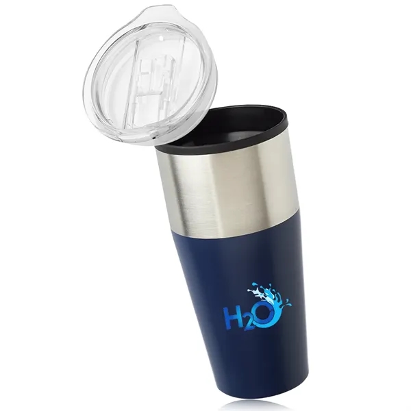 16 oz. capacity two tone tumbler with clear slider lid.... from ASI 39552 BEL Promo