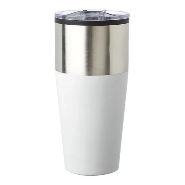 16 oz. capacity two tone tumbler with clear slider lid.... from ASI 39552 BEL Promo