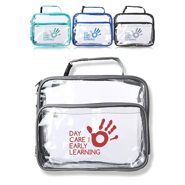 Transparent lunch bags made of ultra clear PVC with large front... from ASI 39552 BEL Promo