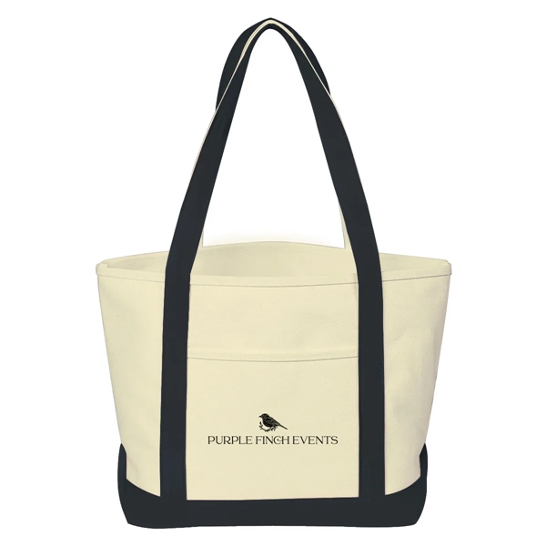 24 oz. Cotton canvas tote bag with outside pocket and 30"... from ASI 63549 Jornik Manufacturing Corp