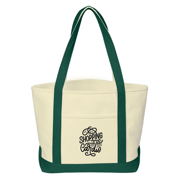 24 oz. Cotton canvas tote bag with outside pocket and 30"... from ASI 63549 Jornik Manufacturing Corp