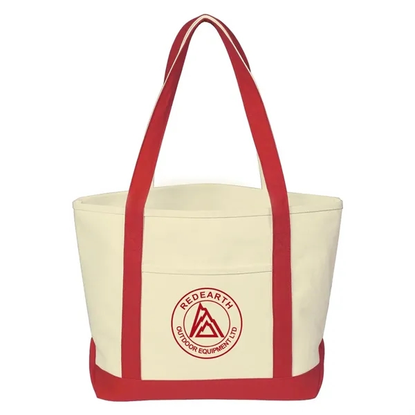 24 oz. Cotton canvas tote bag with outside pocket and 30"... from ASI 63549 Jornik Manufacturing Corp