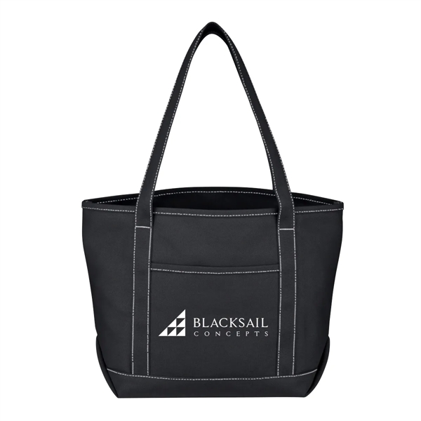 24 oz. Cotton canvas tote bag with outside pocket and 30"... from ASI 63549 Jornik Manufacturing Corp