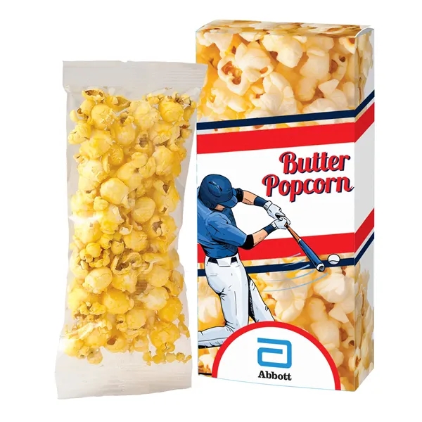 Red popcorn box featuring a bag of buttered popcorn... from ASI 71685 Midnite Snax®