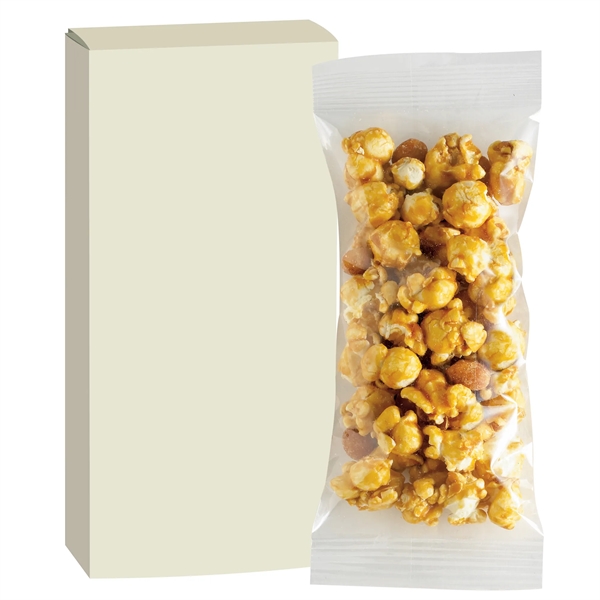 0.9 oz. of caramel corn with peanuts in a 2.75"L x... from ASI 71685 Midnite Snax®
