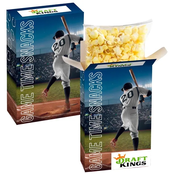 Baseball Concession Box with Butter Popcorn... from ASI 71685 Midnite Snax®