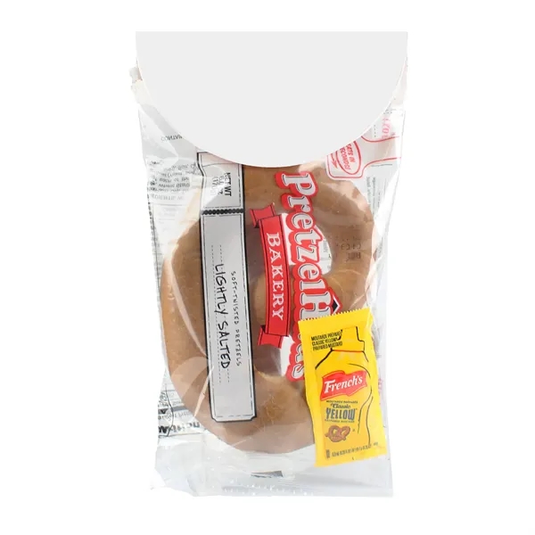 Baseball Soft Pretzel Header Bag including a mustard packet.... from ASI 71685 Midnite Snax®