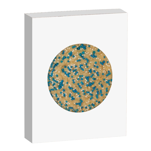 Baseball round Window Box with Sprinkled Sugar Cookies... from ASI 71685 Midnite Snax®