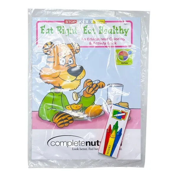 Eating healthy gun pack with 16 page coloring book, 4 pack... from ASI 98360 WOWLine / WOWLine®