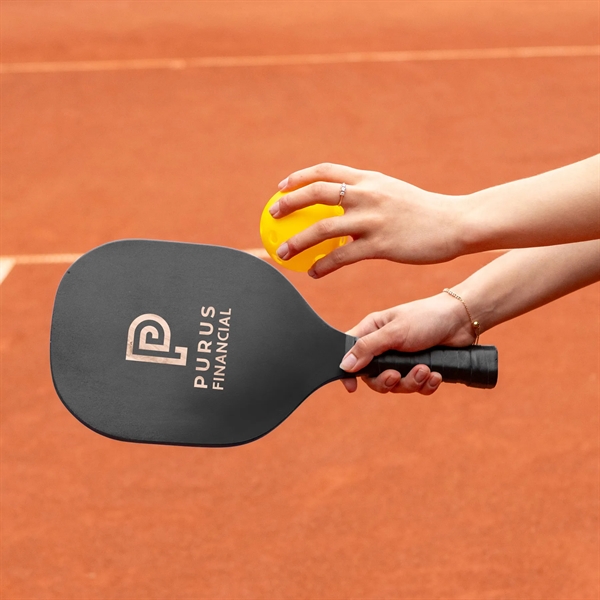A pickleball paddle set with included two included pickleballs... from ASI 61966 HPG / OrigAudio HPG Gold