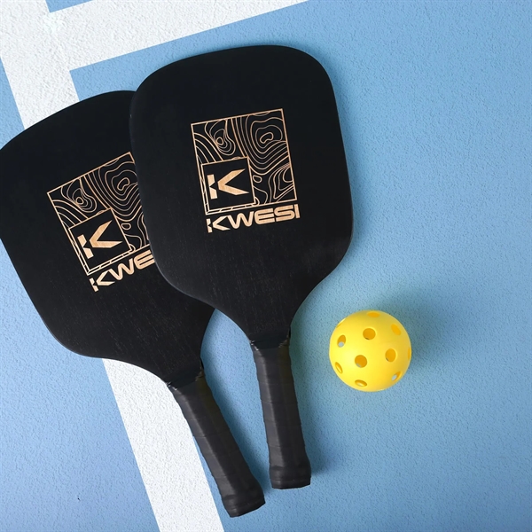 A pickleball paddle set with included two included pickleballs... from ASI 61966 HPG / OrigAudio HPG Gold