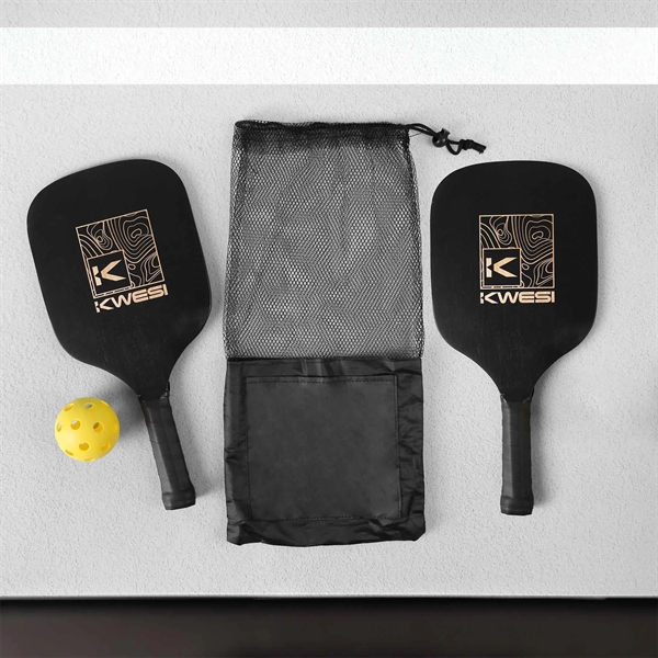 A pickleball paddle set with included two included pickleballs... from ASI 61966 HPG / OrigAudio HPG Gold