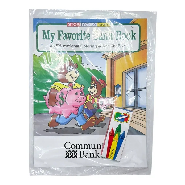 My Favorite Bank fun pack with 16 page coloring book, 4... from ASI 98360 WOWLine / WOWLine®