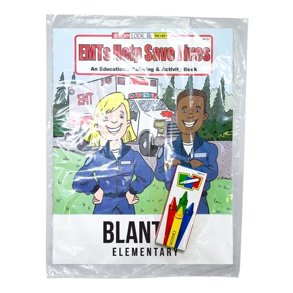 EMT-themed fun pack with a 16 page coloring book, 4 pack... from ASI 98360 WOWLine / WOWLine®