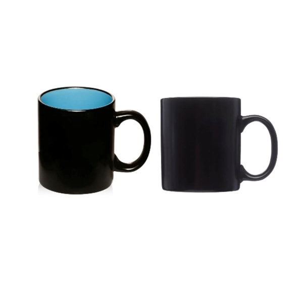 Two-tone matte coffee mug, 11 oz. plus 1 color silkscreen imprint... from ASI 37218 Athena Promo (tm)