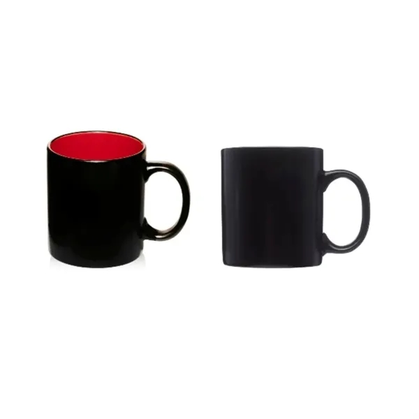 Two-tone matte coffee mug, 11 oz. plus 1 color silkscreen imprint... from ASI 37218 Athena Promo (tm)
