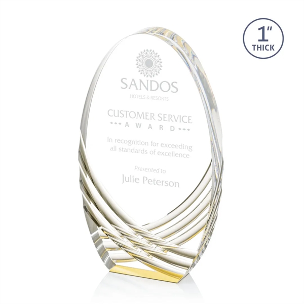 The Gold Westbury Acrylic Award is a magnificent freestanding monument of... from ASI 84592 St Regis Group / St Regis