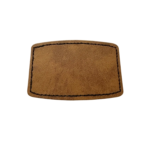 Rectangle shaped leatherette patch with debossed imprint and standard shipping to... from ASI 37218 Athena Promo (tm)