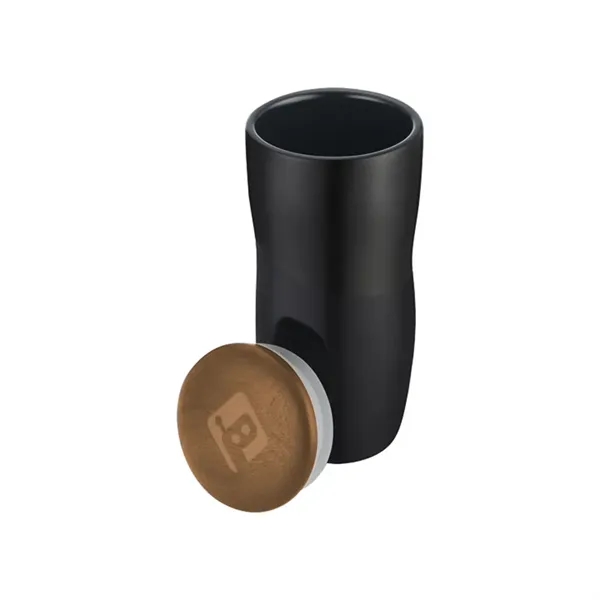Wood Lid Ceramic Tumbler... from ASI 31517 Admart Products