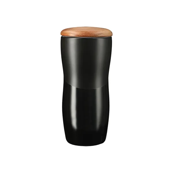 Wood Lid Ceramic Tumbler... from ASI 31517 Admart Products