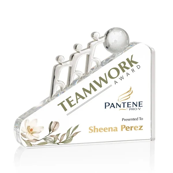 The Optical Crystal Synergy VividPrint™ Award resembles three teammates working together... from ASI 84592 St Regis Group / St Regis