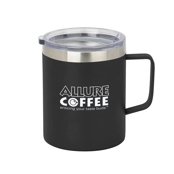 12 oz. Insulated Mug with push on clear lid.... from ASI 52710 Lincoln Line