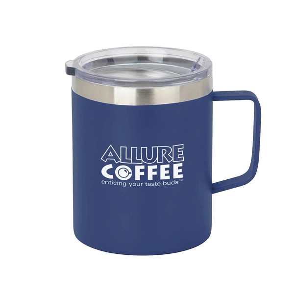 12 oz. Insulated Mug with push on clear lid.... from ASI 52710 Lincoln Line