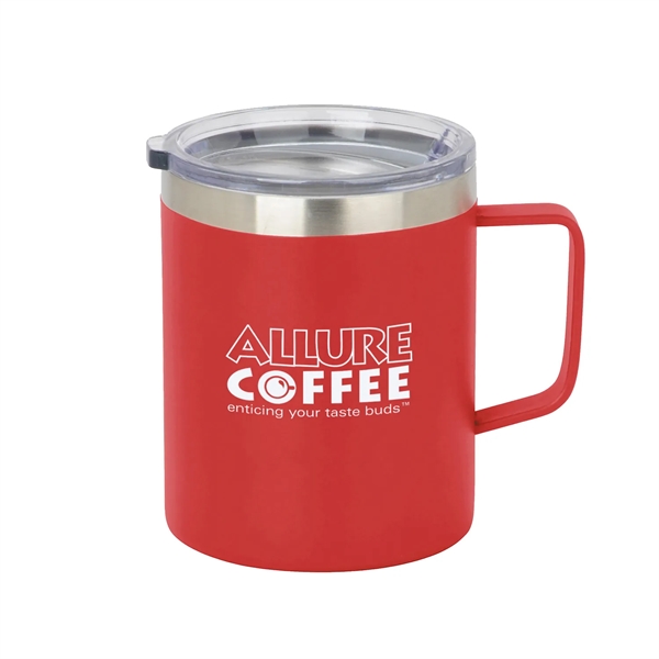 12 oz. Insulated Mug with push on clear lid.... from ASI 52710 Lincoln Line