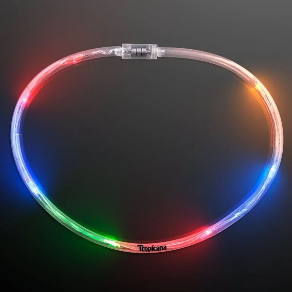 Blank or imprinted. Light Up Flashing Multicolor Tube Necklaces. CPSIA compliant.... from ASI 34194 ALightPromos / Alight Promotional Products