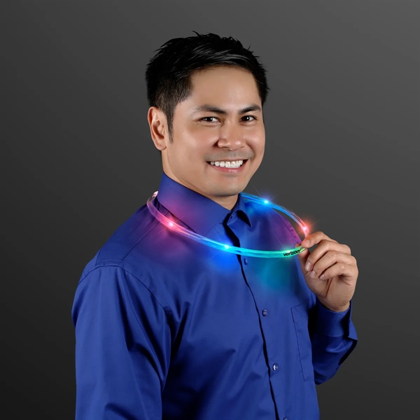 Blank or imprinted. Light Up Flashing Multicolor Tube Necklaces. CPSIA compliant.... from ASI 34194 ALightPromos / Alight Promotional Products