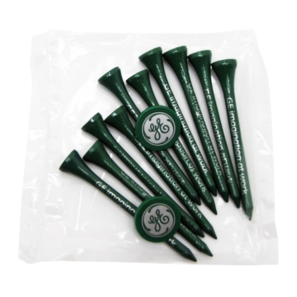 Golf tee poly packet with ten tees and two markers.... from ASI 93520 Ventura Inc