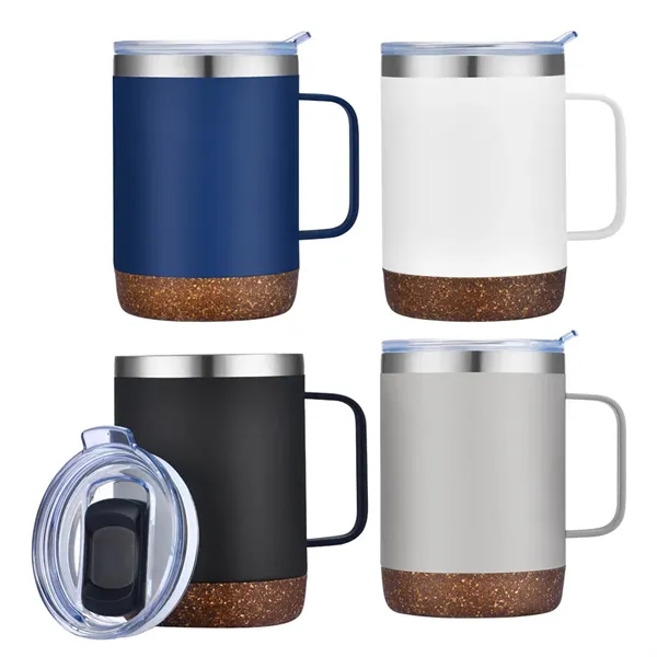 Vancouver 12 oz Stainless Steel Cork Mug... from ASI 31517 Admart Products