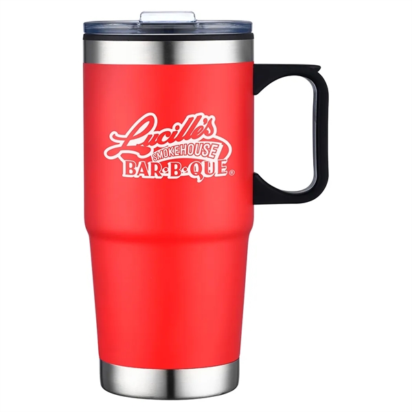 24 oz Silver Bottom Travel Mug... from ASI 31517 Admart Products
