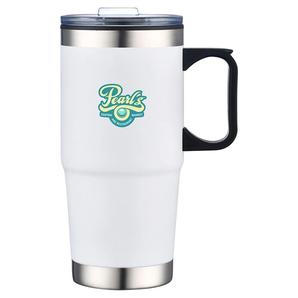 24 oz Silver Bottom Travel Mug... from ASI 31517 Admart Products
