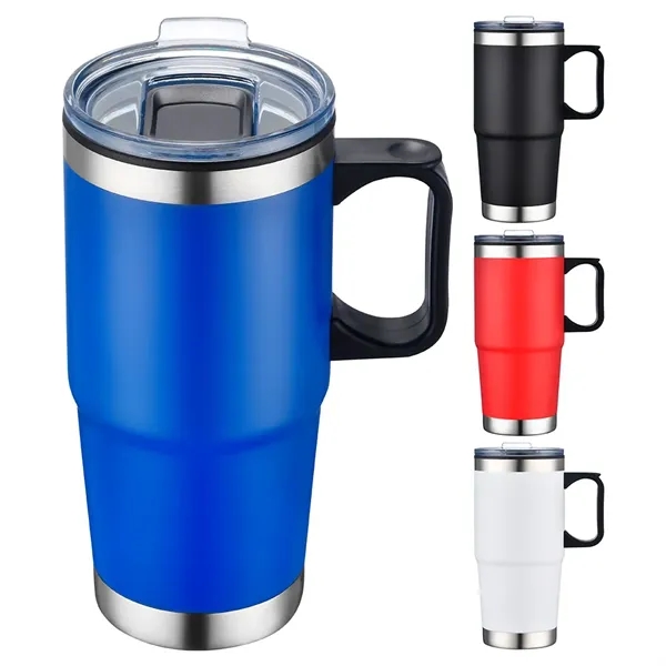 24 oz Silver Bottom Travel Mug... from ASI 31517 Admart Products