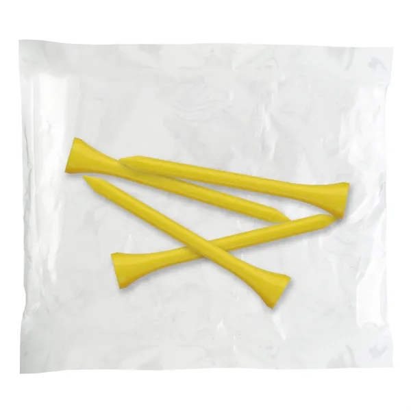 Golf tee poly packet with four tees.... from ASI 93520 Ventura Inc