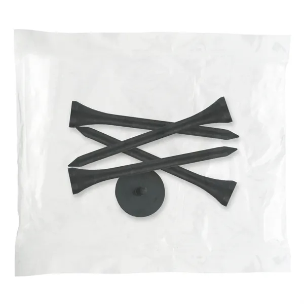 Golf tee poly packet with four tees and one marker.... from ASI 93520 Ventura Inc