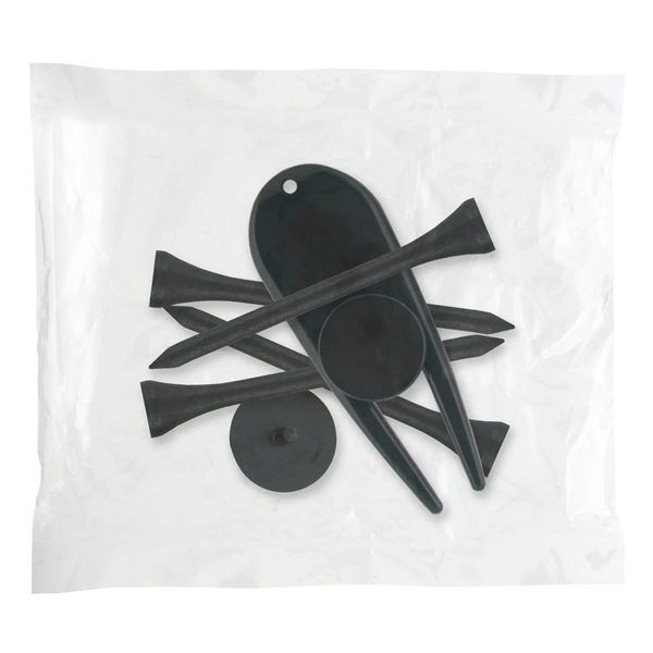 Golf tee poly packet with four tees and one marker and... from ASI 93520 Ventura Inc
