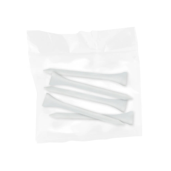 Golf tee poly packet with five tees.... from ASI 93520 Ventura Inc