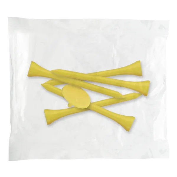 Golf tee poly packet with five tees and one marker.... from ASI 93520 Ventura Inc
