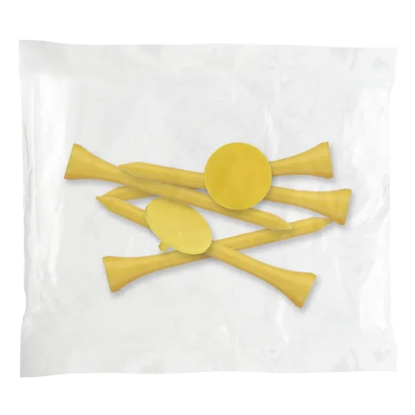 Golf tee poly packet with five tees and two markers.... from ASI 93520 Ventura Inc