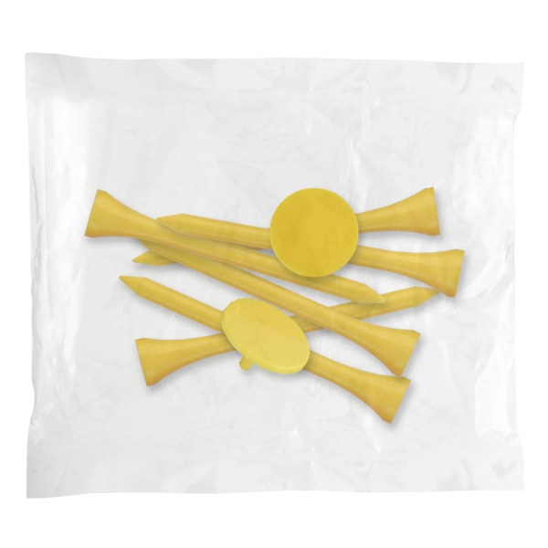 Golf tee poly packet with six tees and two markers.... from ASI 93520 Ventura Inc