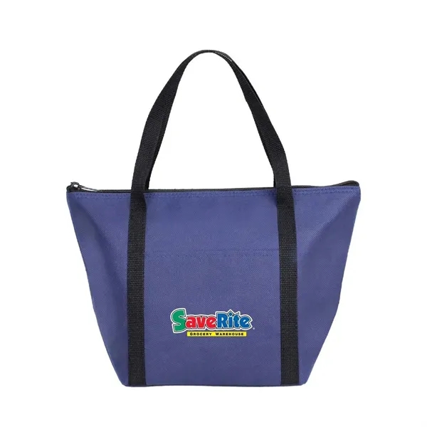 Non woven fabric zippered insulated lunch tote with a front pocket.... from ASI 40544 Binaco