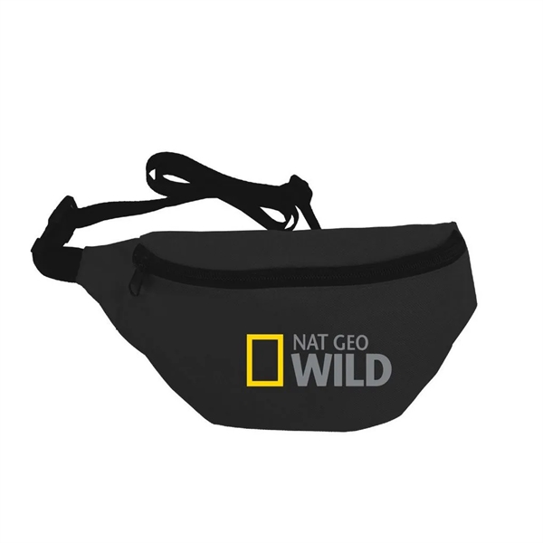Fanny pack featuring a zippered compartment and adjustable buckled strap for... from ASI 40544 Binaco