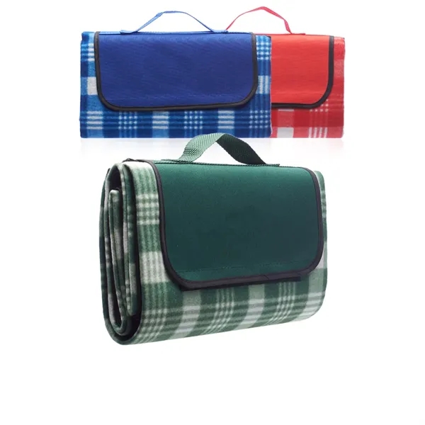 Fleece roll-up travel blanket plus 1 color silkscreen imprint on 1... from ASI 37218 Athena Promo (tm)