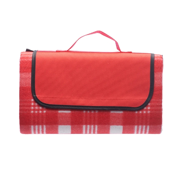 Fleece roll-up travel blanket plus 1 color silkscreen imprint on 1... from ASI 37218 Athena Promo (tm)