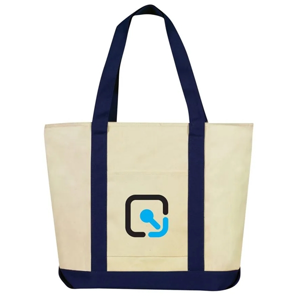 12 oz. Boat Tote Bag. Main full zipper gusset compartment. Convenient... from ASI 40544 Binaco