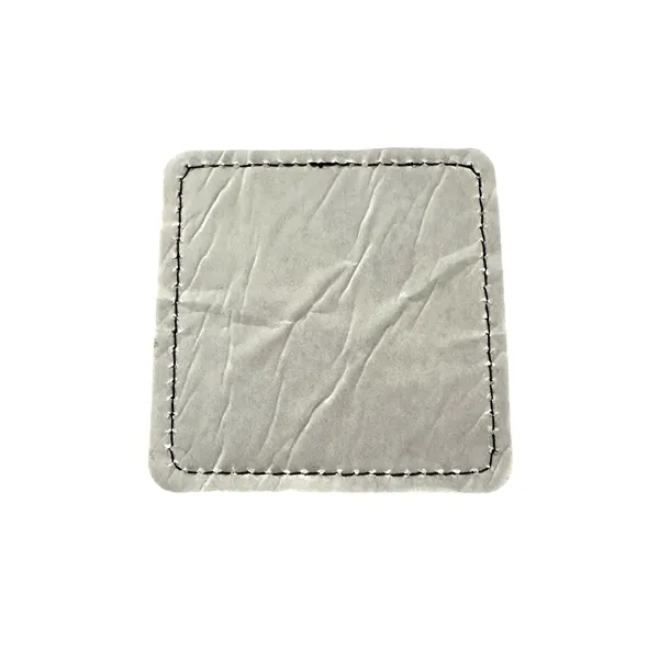 Square shaped leatherette patch with debossed imprint and standard shipping to... from ASI 37218 Athena Promo (tm)