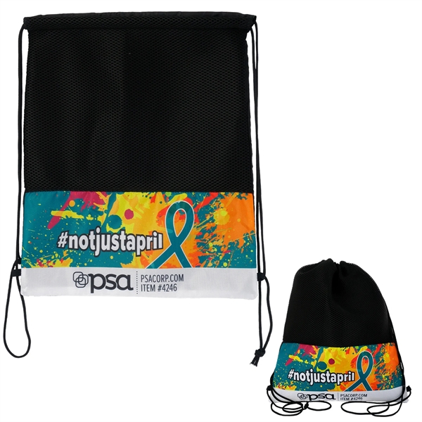 Full Color Mesh Drawstring Backpack... from ASI 30208 A P Specialties / AP Specialties